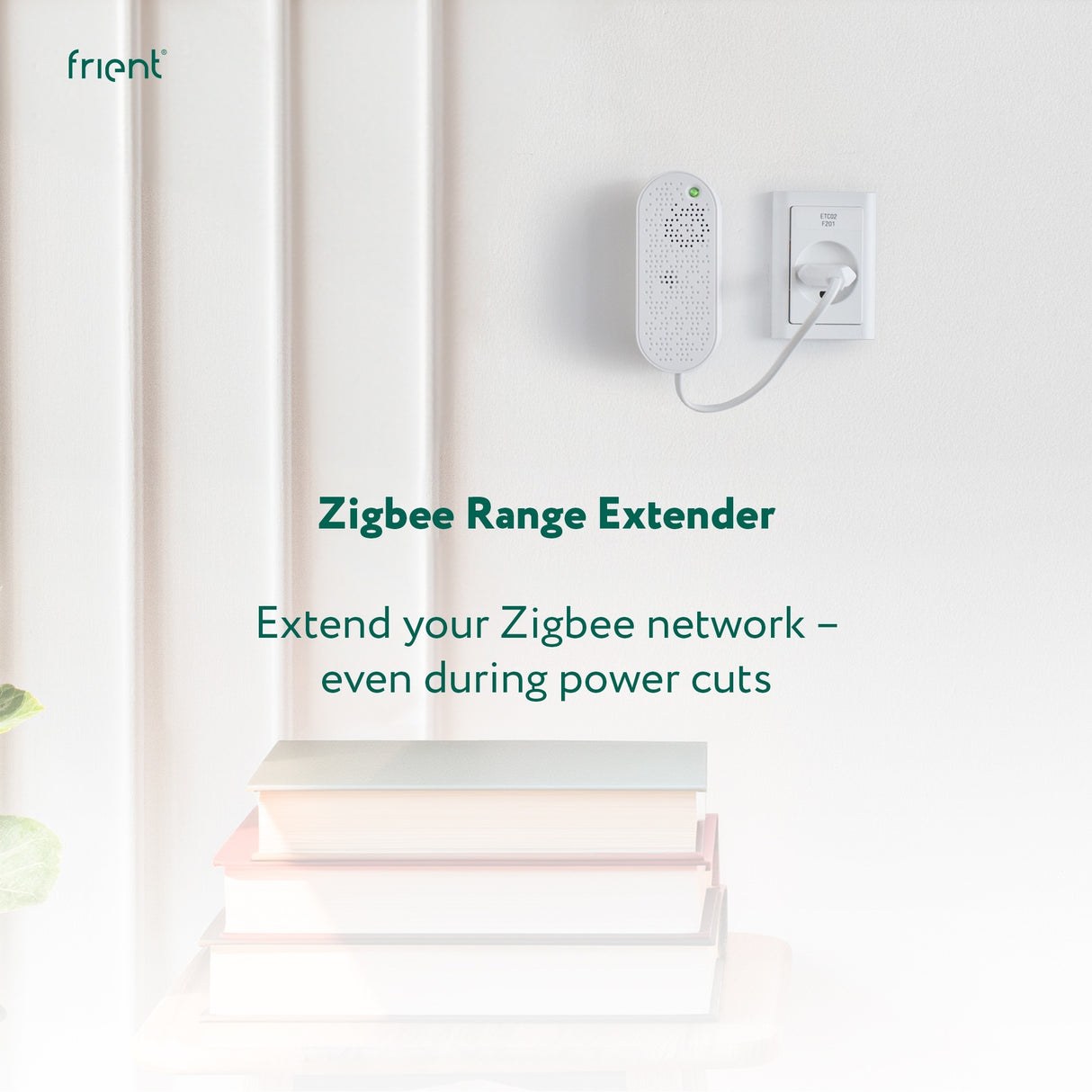 Frient zigbee range extender eu mesh adgangspunkt (hvid, zigbee 3.0)