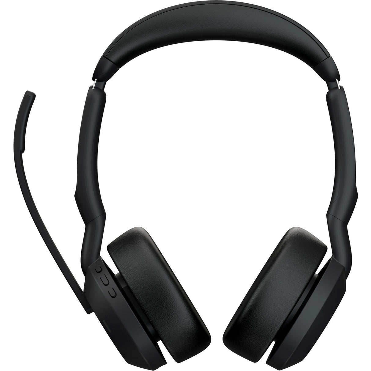 Jabra evolve2 55, inkl. opladerstand on-ear headset (sort, stereo, uc, usb-a, link380a)