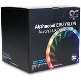 Alphacool eiszyklon aurora lux digital rgb case blæsere (3 stykker, 120 x 120 x 25 mm, 3-benet blæserstik)