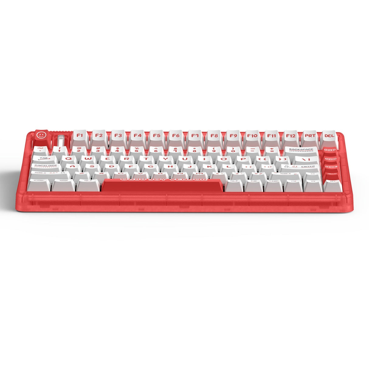 Iqunix og80 joy forhandler trådløst mekanisk tastatur (rød, us-layout (qwerty), iqunix moonstone, 80% (tkl), rgb-lysdioder, hot-swappable, pbt, 2.4ghz | bluetooth 5.1 | usb-c)
