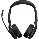 Jabra evolve2 55, inkl. ladestander on-ear headset (sort, stereo, uc, usb-c, link380c)