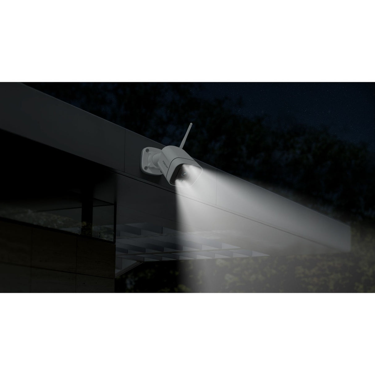 Foscam v8p, 4k 8mp dual-band wifi sikkerhedskamera (sort, med lyd- og lysalarm)
