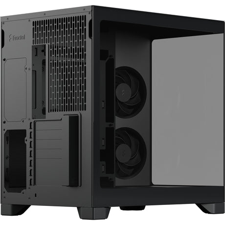Fractal design pop 2 vision midi tower behuizing (zwart | 1x usb-a | 1x usb-c | tempered glass)