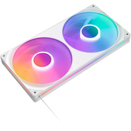 Nzxt f280 rgb core case blæsere (hvide, 2 stk, 280 x 140 x 26 mm)