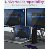 Icy box ib-dk2252ac dockingstation (sort, USB-A, HDMI, skærmport)