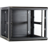 Dsi 9u vægskab med glaslåge - ds6609 serverrack (sort, 600 x 600 x 500 mm)