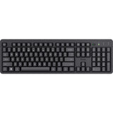 Trust Ody II trådløst tastatur (sort, EU-layout (QWERTY), membran, lydløst)