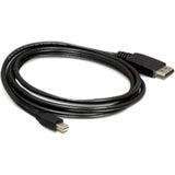 Delock mini displayport > displayport adapter (sort, 1 meter)