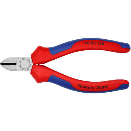 Knipex sideskæretang sort atramenteret med multi-komponent håndtag 125 mm - 7002125