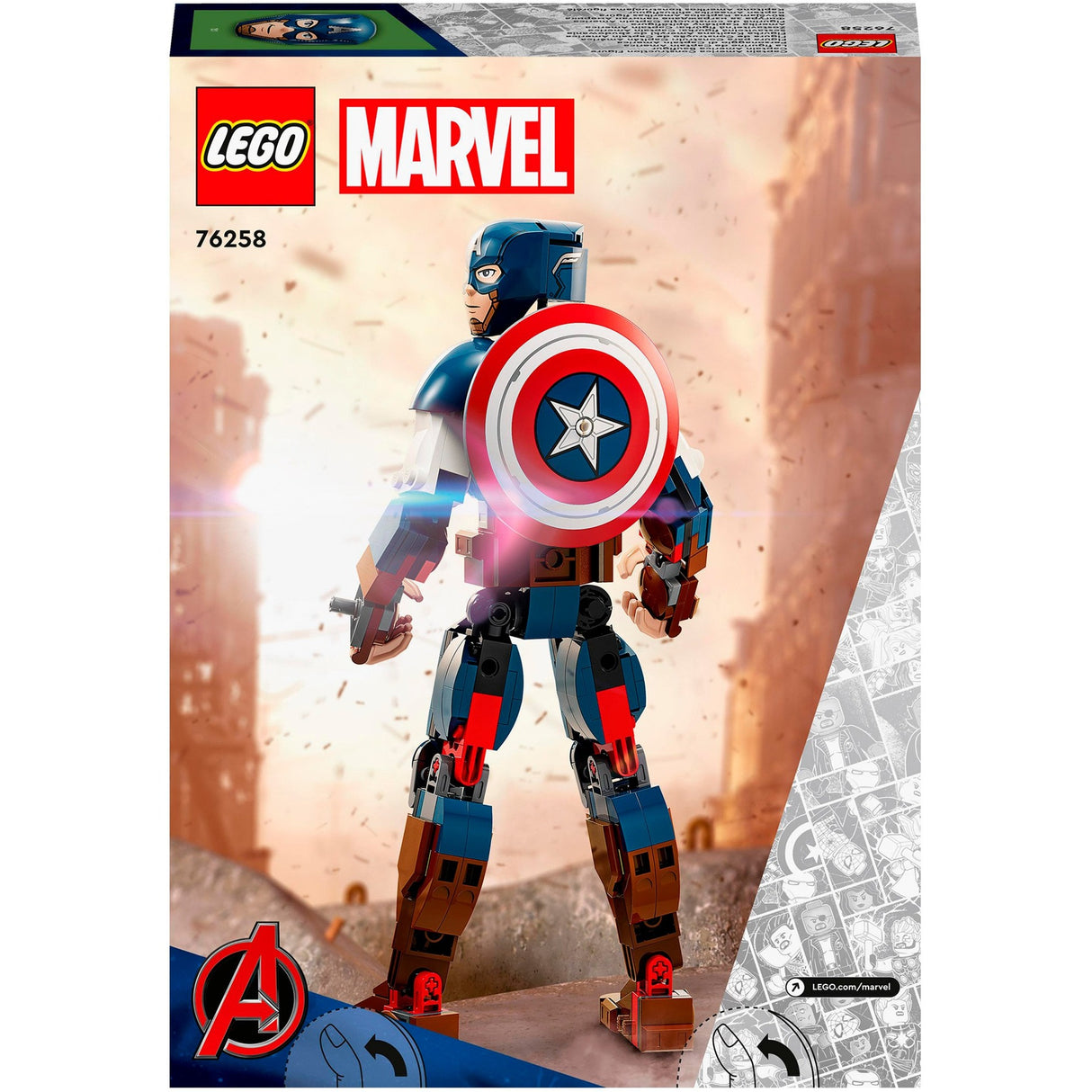 Lego super heroes 76258 kaptajn amerika konstruktionsfigur