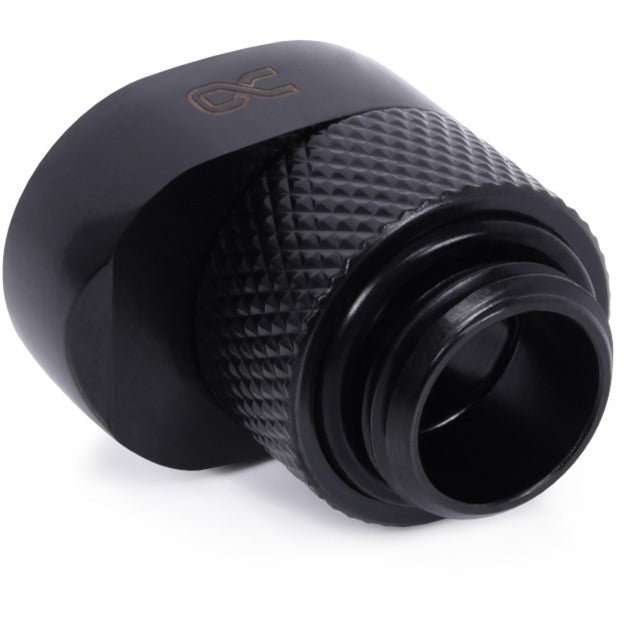 Alphacool eiszapfen 8mm offset stykke roterbar g1 4 ag til g1 4 ig tilslutning (sort)