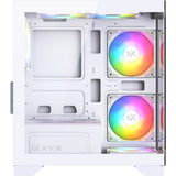 Xyz pc gear titanium view lite midi tårnhus (hvid | 2x USB-A | hærdet glas)