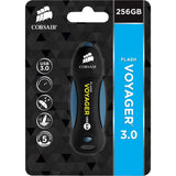 Corsair flash voyager usb 3.0 256 gb usb stick (sort blå, cmfvy3a-256gb)