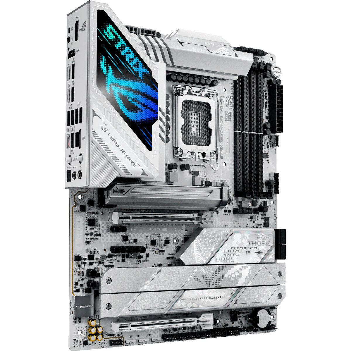Asus ROG Strix Z890-A Gaming WiFi Socket 1851 bundkort (RAID, 2,5 GB-LAN, WiFi 7, BT, lyd, ATX)