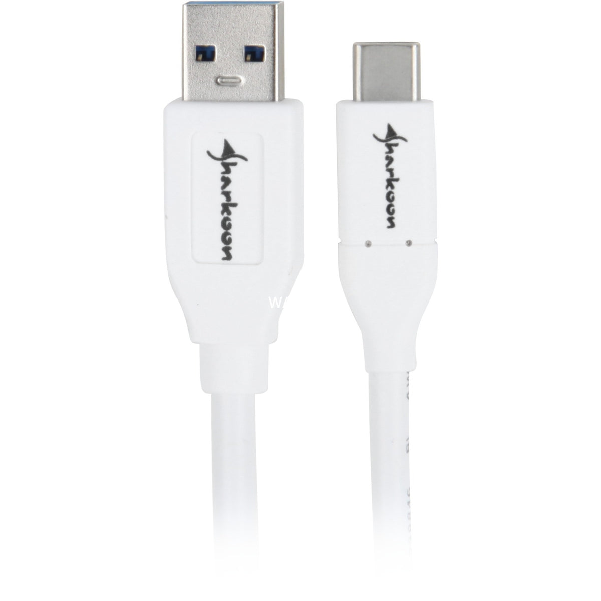 Sharkoon USB-A 3.2 > USB-C-kabel (hvidt, 0,5 meter)