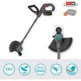 Gardena plænetrimmer easytrim 25 18v græstrimmer (grå turkis, batteri og oplader medfølger ikke)