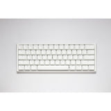 Ducky one 3 klassisk ren hvid mini rgb mekanisk tastatur (hvid, us-layout (qwerty), cherry mx red, 60%, rgb led, double-shot pbt, hot-swappable, quack mekanik)