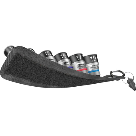 Wera belt c 1 zyklop topnøglesæt, 1 2 topnøgle (sort, 7-delt, med holdefunktion)