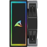 Sharkoon a50 rgb cpu køler (sort, 4-benet pwm blæserstik)