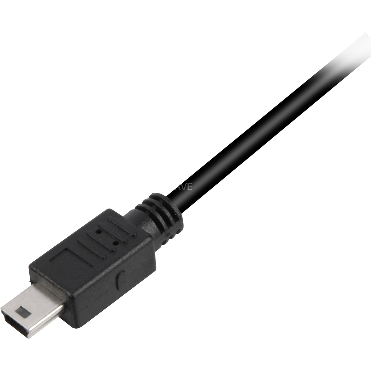 Sharkoon USB-A 2.0 > mini USB-B-kabel (sort, 0,5 meter, dobbelt afskærmning)