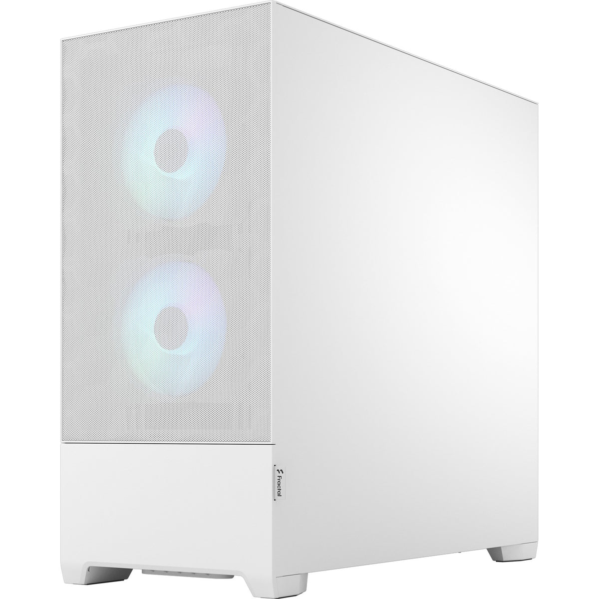 Fractal design pop air rgb midi tårnhus (hvid | 2x usb-a | rgb | hærdet glas)