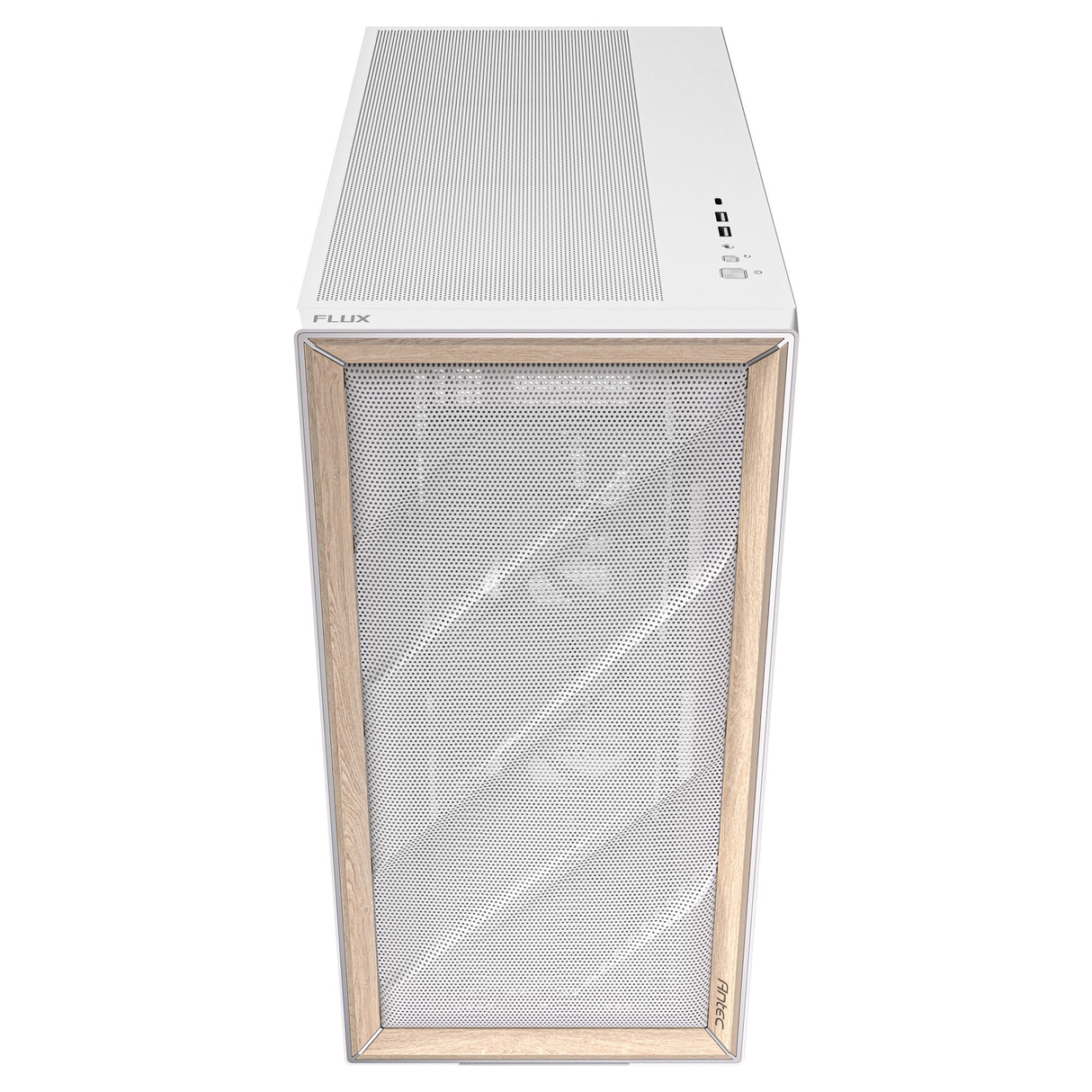 Antec flux midi tårnhus (hvid | 2x USB-A | 1x USB-C | hærdet glas)