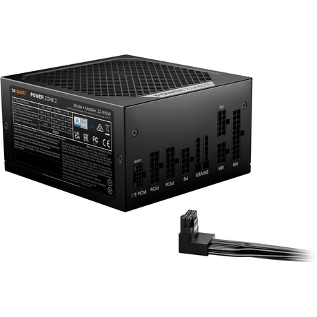 Vær stille! power zone 2 modulær 850 watt strømforsyning (sort, 1x 12v-2x6, 3x pcie)