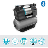 Gardena trykpumpe 5600 silentcomfort (grå rustfrit stål, Bluetooth)