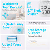 Tp-link tapo t315 smart temperatur- og fugtighedsovervågningssensor