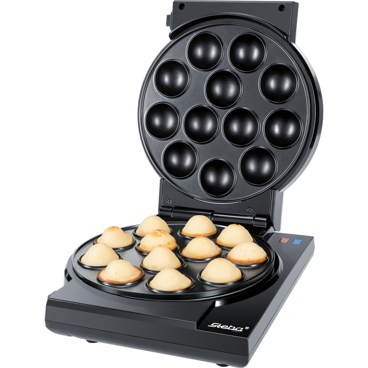 Steba kagemaskine cm 3 doughnut maker (sort sølv)