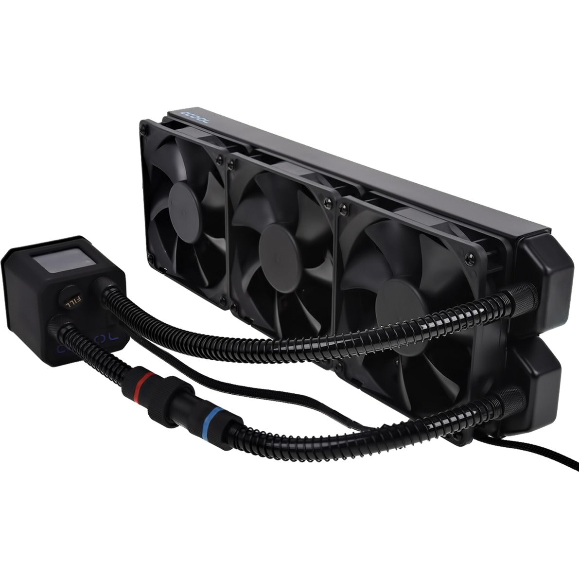 Alphacool eisbaer 360 vandkøling (sort, 4-benet pwm ventilatorstik)
