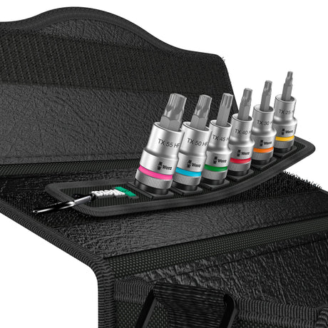 Wera belt c 3 zyklop topnøglesæt, 1 2 topnøgle (sort, 6-delt, med holdefunktion)