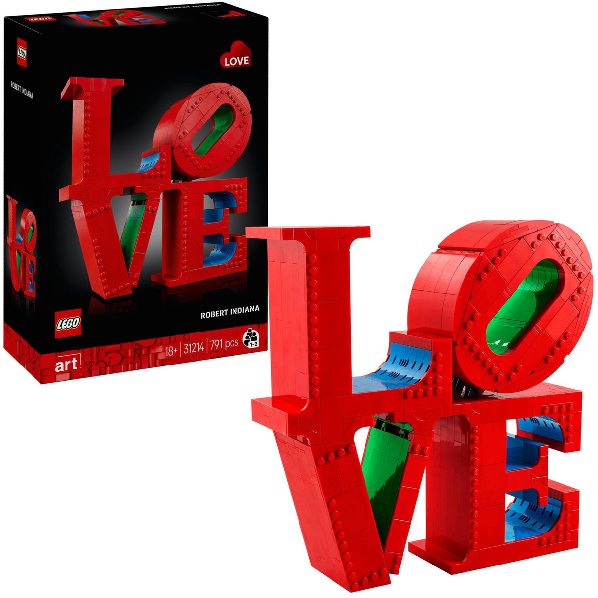 Lego art love boligtilbehør dekorationsbyggesæt til voksne, Valentinsgave - 31214