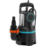 Gardena snavset vandpumpe 16000 dyk- og trykpumper (sort rustfrit stål, 450 watt)