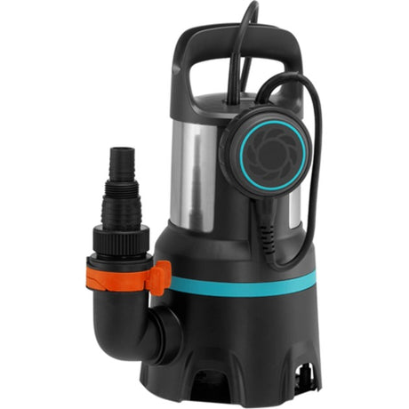 Gardena snavset vandpumpe 16000 dyk- og trykpumper (sort rustfrit stål, 450 watt)