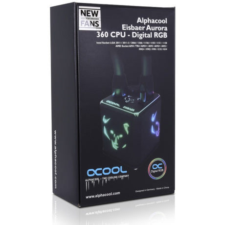 Alphacool eisbaer 360 aurora hpe vandkøling (sort)