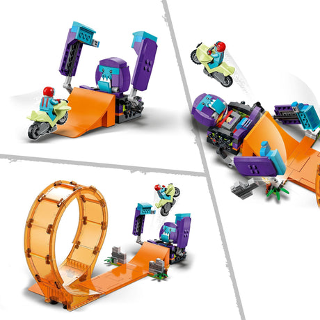 Lego city - konstruktionslegetøj med løkker til chimpansestunt (60338)