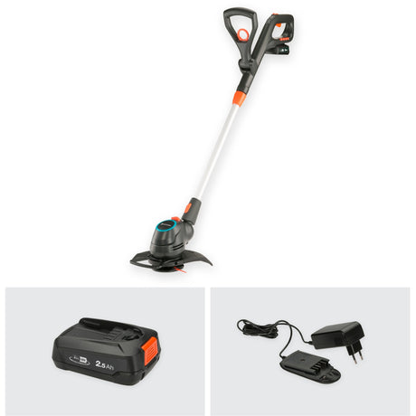 Gardena comfortcut 23 18v p4a sæt græstrimmer (grå orange, 14701-20, batteri inkluderet)