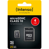 Intenso microSDHC 4GB klasse 10 hukommelseskort (inkl. SD-adapter)
