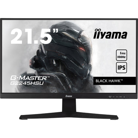 Iiyama G-Master Black Hawk G2245HSU-B2 22 spilleskærm (sort, HDMI, skærmport, 2x USB-A, USB-B)