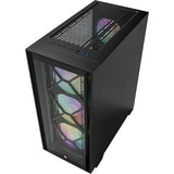 Montech air 1000 premium midi tårnhus (sort | 3x USB-A | hærdet glas)
