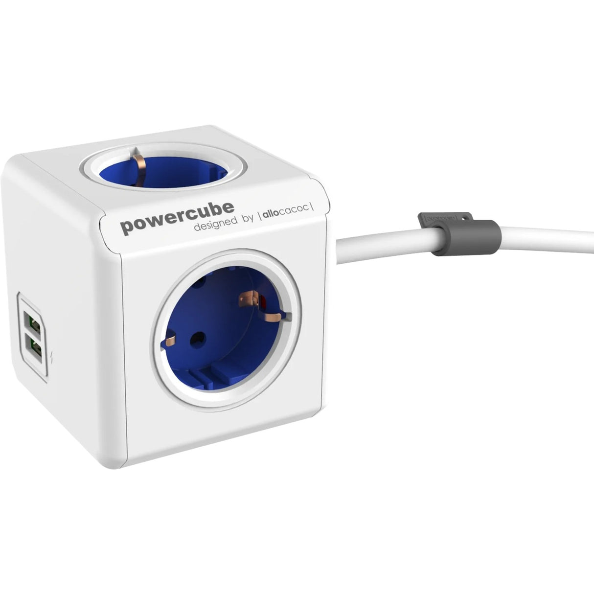 Designnest powercube forlænget - usb - schuko
