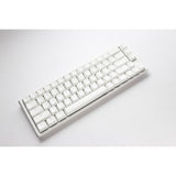 Ducky one 3 klassisk rent hvidt SF RGB mekanisk tastatur (hvidt, amerikansk layout (Qwerty), cherry MX brown, 65%, RGB LED'er, double-shot PBT, hot-swappable, Quack mekanik)