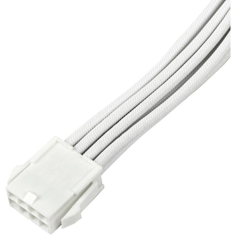 Silverstone sst-pp07e-pci8w-v2, pcie 8pin (6+2) forlængerkabel (hvid, 30 centimeter)