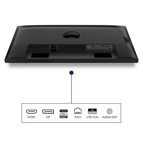 Philips 27b2u3601 27 monitor (zwart, 1x displayport, 1x hdmi, 1x usb-c, 3x usb-a, 1x rj-45, 120 hz)