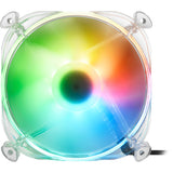 Sharkoon shark disc pwm rgb case ventilator (gennemsigtig, 120 x 120 x 25 mm)