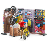 Bruder bworld cykelbutik legefigur (63120)