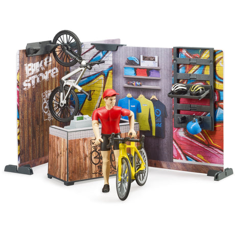 Bruder bworld cykelbutik legefigur (63120)