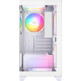 Xyz pc gear titanium view lite midi tårnhus (hvid | 2x USB-A | hærdet glas)
