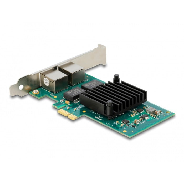 Delock pci express x1-kort 2 x rj45 gigabit lan i350 netværksadapter